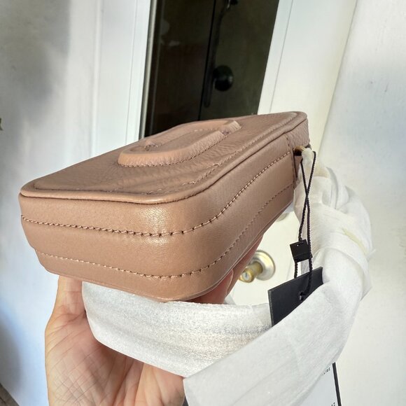 Marc Jacobs THE MOTO SHOT CROSSBODY PHONE CASE S163L01RE21 Dusty Beige - Picture 5 of 13